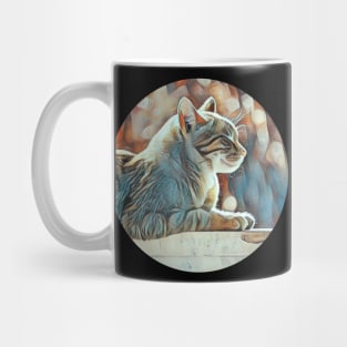 Furry floppy cat Mug